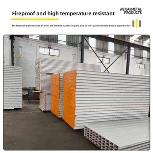 Panel Sándwich Metálico Ignífugo con Aislamiento EPS, Sistema de Aislamiento para Paredes Exteriores, Tablero para Techo y Paredes Divisorias, 1 Año de Garantía - Product Image 3
