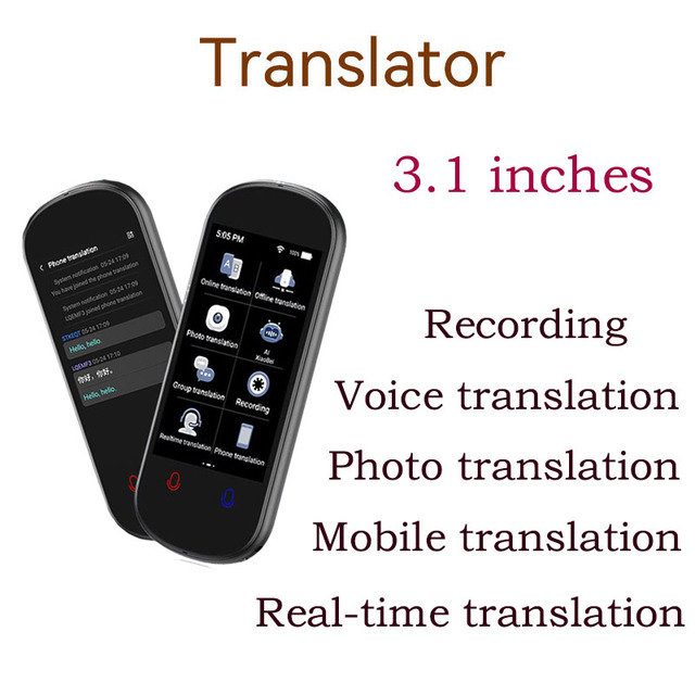 Smart Translator Z2 Multi-Language Simultaneous Translator Accurate Offline Translation Self-developed OS Color Display