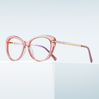 Monture de lunettes anti-lumière bleue en stock pour femmes, lunettes d'ordinateur, vente en gros d'usine