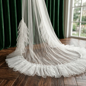 YouLaPan V181 Velo da Sposa Romantico Lungo fino alla Cappella per Donne, Ideale per Cerimonie all'Aperto e Festival Musicali, con Pettine in Metallo - Product Image 5