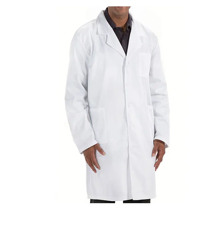 Manteau blanc pour femmes pour médecins Chemisier à manches longues pour femmes Blouse de laboratoire pour femmes