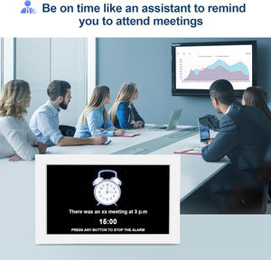 <span class=keywords><strong>Calendrier</strong></span> de bureau numérique électronique intelligent WiFi avec paramètres de rappel de mémo, affichage météo, température et humidité - Product Image 6