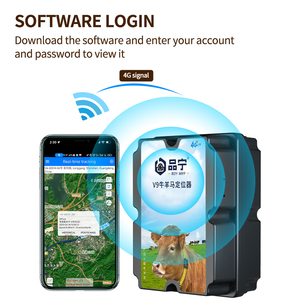 Ahguep Thương hiệu mới nâng cấp 4G năng lượng mặt trời theo dõi gia súc cừu ngựa <span class=keywords><strong>Android</strong></span> GSM Tuổi thọ pin dài chống trộm bị mất GPRS Beidou lbs - Product Image 5