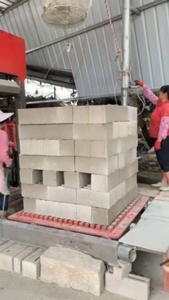 Tự động điều khiển PLC xi măng bê tông gạch khối Máy làm máy móc với máy trộn bê tông - Product Image 4