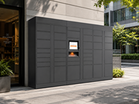 Casier intelligent commercial pour colis avec écran tactile, pour la récupération et le dépôt en libre-service des colis