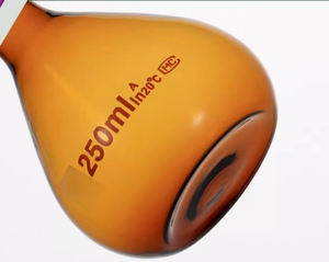 ขวดแก้วสีน้ำตาลปริมาตรขนาด10 25 50ml100ml250ml500ml ขวดปริมาตรพร้อมจุกและปากพื้น - Product Image 4