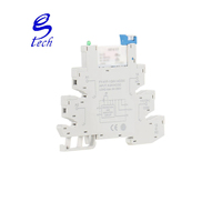 Módulo de Relé Delgado HF-41F, Relé de Potencia Integrado para Montaje en PCB, PLC, 6.2mm de Grosor, Riel DIN, 6 A, Contacto Nominal, Zócalo de Relé Delgado