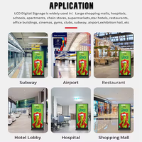 Afficheur numérique sur pied de 86 pouces, écran LCD 4K, publicité SDK, construction en plastique pour utilisation dans les centres commerciaux, animation, garantie de 3 ans