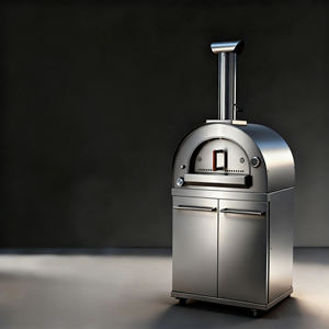 Forno per Pizza Italiano Moderno Kingoda in Acciaio Inox per Esterni - Portatile e Resistente, a Carbone/Legna, per 2-3 Persone, Grigliatura Automatica - Product Image 4