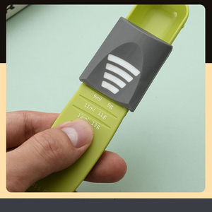 Gadget <span class=keywords><strong>de</strong></span> cocina para hornear, medición ajustable <span class=keywords><strong>de</strong></span> doble cabeza, plástico WPC, cuchara medidora <span class=keywords><strong>de</strong></span> café y <span class=keywords><strong>sal</strong></span>, herramientas <span class=keywords><strong>de</strong></span> medición para hornear - Product Image 2