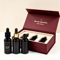 Flacon compte-gouttes vide haut de gamme réutilisable en verre de 10 ml, 15 ml, 20 ml pour tincture, sérum, cosmétiques liquides, huile corporelle et essence de soin de la peau