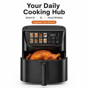 Friteuse à air numérique avec écran tactile couleur, friteuse intelligente avec fenêtre visible, cuisson rapide, appareil de cuisine - Product Image 1