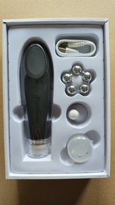 Sonic Electric Facial Cleansing Brush With <b>Heat</b> <b>Vibration</b> 4 In 1 Face Wash Massager Waterproof Skin Care Beauty Device - Product Image 5