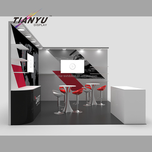 Cabina de exposición de Mdf Simple de tamaño pequeño de China, diseño <span class=keywords><strong>2x2</strong></span>, exhibición de cabina de Feria Comercial de peso ligero reutilizable para eventos - Product Image 6