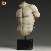 Sculptures torso vintage en marbre nu, art de luxe, Design personnalisé, buste