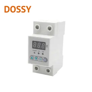 63A 230V Din rail adjustable over under voltage protector relay protection