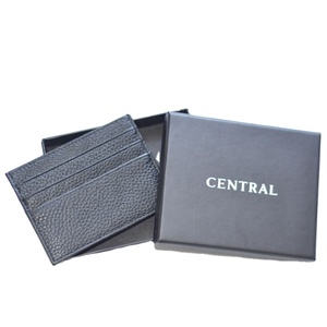 Portefeuille en cuir véritable avec logo personnalisé pour homme, porte-cartes de crédit en cuir véritable - Product Image 6