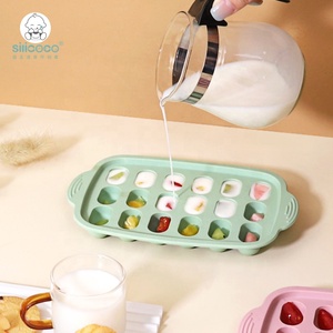 Silicoco 3D uống <span class=keywords><strong>Ice</strong></span> <span class=keywords><strong>Ball</strong></span> Cube <span class=keywords><strong>Maker</strong></span> khuôn hình cầu hình vuông Silicone <span class=keywords><strong>Ice</strong></span> Cube khay Pallet moldes với nắp Tủ đông khay - Product Image 3