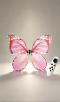 Décoration de jardin extérieur, papillons colorés, 40 cm, insecte simulé dynamique, papillon télécommandé par radio