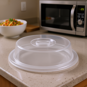 Emsa <b>Microwave</b> Cover 26cm Transparent Plastic Food <b>Storage</b> Lid - Product Image 3