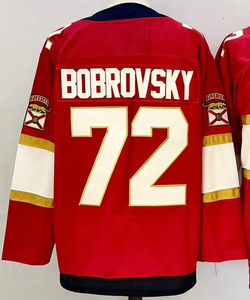 2025 Nieuwe Heren 19 Matthew Tkachuk 16 Aleksander Barkov 5 Aaron Ekblad 72 Sergei Bobrovsky Groothandel Gestikte Ijshockeytruien - Product Image 5