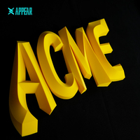 Letras 3D Personalizadas con Iluminación, Letras Acrílicas para Publicidad, Logotipo Comercial LED, Letras de Canal Retroiluminadas