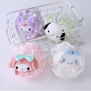 Toddler cơ thể lưới pouf trẻ em tắm loofahs đáng yêu động vật cơ thể Scrubber dễ thương Con Chó Fox tắm miếng bọt biển phim hoạt hình tắm cơ thể Scrubber bóng - Product Image 6