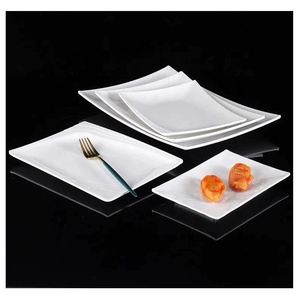 Trắng <span class=keywords><strong>melamine</strong></span> phục vụ khay tái sử dụng hình chữ nhật món khai vị platters tùy chỉnh in <span class=keywords><strong>Melamine</strong></span> hình chữ nhật tấm - Product Image 3