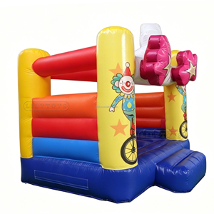 บ้านลมเป่าลมรูปตัวตลก Lilytoys พร้อมบันไดสำหรับเด็กเล็ก, บ้านลม PVC ทนทานสำหรับให้เช่า - Product Image 2