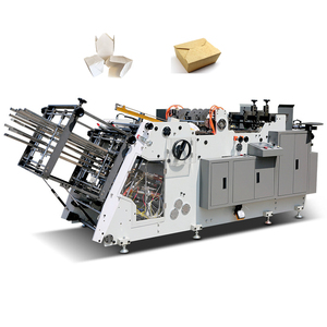 Wholesale 70pcs / min semi automatic paper lunch box making machine paper box forming machine