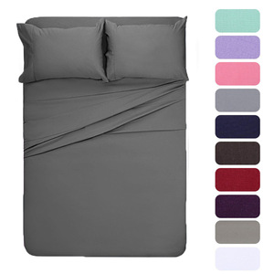 Yeni 3 Parçalı Yatak Örtüsü Seti Mikrofiber Kumaş Tam Set Çarşaf Kral Boy Yatak Örtüsü Lastikli Çarşaf 2 Yastık Kılıfı ile Ev Otel İçin - Product Image 1