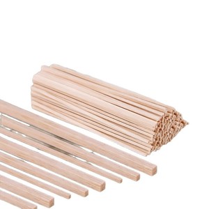 Palitos de madera para manualidades, tiras de madera de pino para proyectos de bricolaje y decoraciones hechas a mano - Product Image 1
