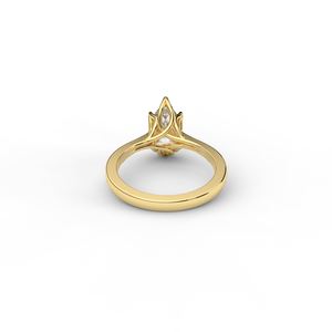 Anillo de compromiso de moissanita de exportador indio para eventos nupciales elegantes y momentos especiales, a la venta - Product Image 3