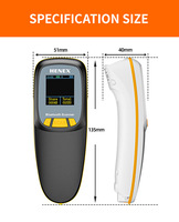 Escáner de Código de Barras de Bolsillo HENEX HC-300RS con Decodificación de Códigos QR y 1D/2D, Diseño Inalámbrico y Portátil - En Stock
