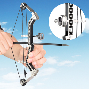 SYQT Acier Inoxydable Petite <span class=keywords><strong>Poulie</strong></span> <span class=keywords><strong>Arc</strong></span> et Flèche Ensemble pour la <span class=keywords><strong>Chasse</strong></span> pour Parent-Enfant Loisirs de Plein Air Sports Tir - Product Image 1