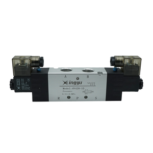 RFS Type 4V Series 4V110 Quick Exhausting Single/<strong>Double</strong> Coil <strong>Control</strong> Solenoid Valve 5/2 Way Directional Pneumatic 220VAC/110VAC - Product Image 2