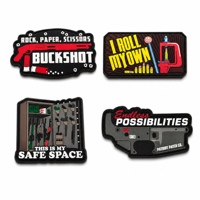 Patch en PVC souple 3D, style tactique, badge moral pour sac à dos, vêtements, brassard, autocollant, équipement de plein air, en stock