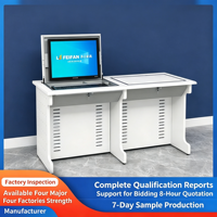 Bureau informatique rabattable, bureau semi-encastré, table de formation pour salle de classe électronique, bureau d'étudiant pour salle de classe et laboratoire informatique