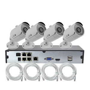ENSTER H.265 Indoor Outdoor 5MP 8MP 4CH <strong>NVR</strong> Kit Security Surveillance Bullet <strong>CCTV</strong> Camera <strong>System</strong> - Product Image 1
