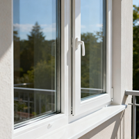 Fenêtre coulissante en PVC UPVC de haute qualité, double vitrage, sur mesure, insonorisée, à économie d'énergie, pour usage résidentiel
