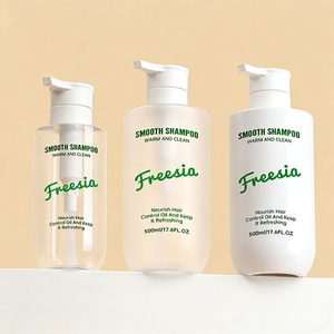 Jieting Brand Large-Capacity 300ml/500ml PET Plastic Cylinder Skincare Packaging <b>Bottles</b> Lotion <b>Pump</b> Screen Printing for Shower - Product Image 1