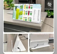 Écran d'affichage électronique de menu 22/24 pouces pour les salons de thé et les cafés, liste de prix, menu, tableau de commande dynamique