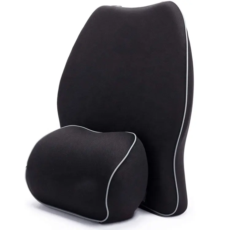 Factory Direct Sale Memory Foam rest back pillow Car Neck cushion Office Chair Back Support Ergonomic Lumbar Cushion
