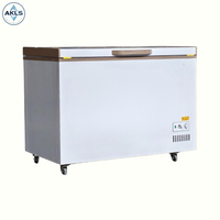 Congélateur coffre commercial à ouverture par le haut pour crème glacée, grande capacité 400L, refroidissement direct, étagères réglables