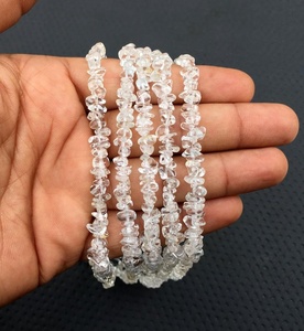 Topaze blanche naturelle de 16 pouces de Long, puces lisses et non coupées, fabrication de bijoux faits à la main de qualité supérieure, vente en gros de perles - Product Image 3