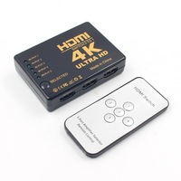 Conmutador HDMI de 5 puertos 4K x 2K 5x1 Caja de interruptores con control remoto Uso de audio