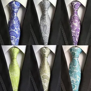 تصميم جديد من المورد ربطات العنق للرجال بالجملة ربطة عنق بيزلي