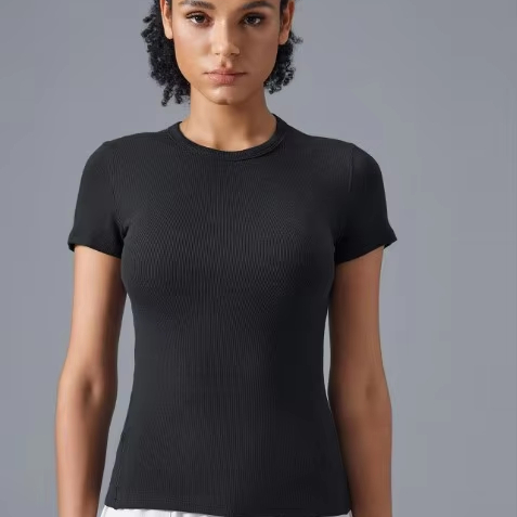 Modal Vertical Stripe Yoga Dress Top for Women