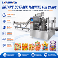 Machine d'emballage Doypack pour viande séchée de bœuf, biltong aux grains de café, nourriture pour chiens, bonbons Rainbow Sour Belts, fruits lyophilisés en sachet