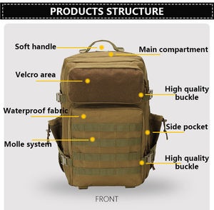 Mochila de Senderismo Personalizada para Exteriores, Impermeable, de Gran Capacidad, para Viajes, Aventuras, Campamento - Product Image 2